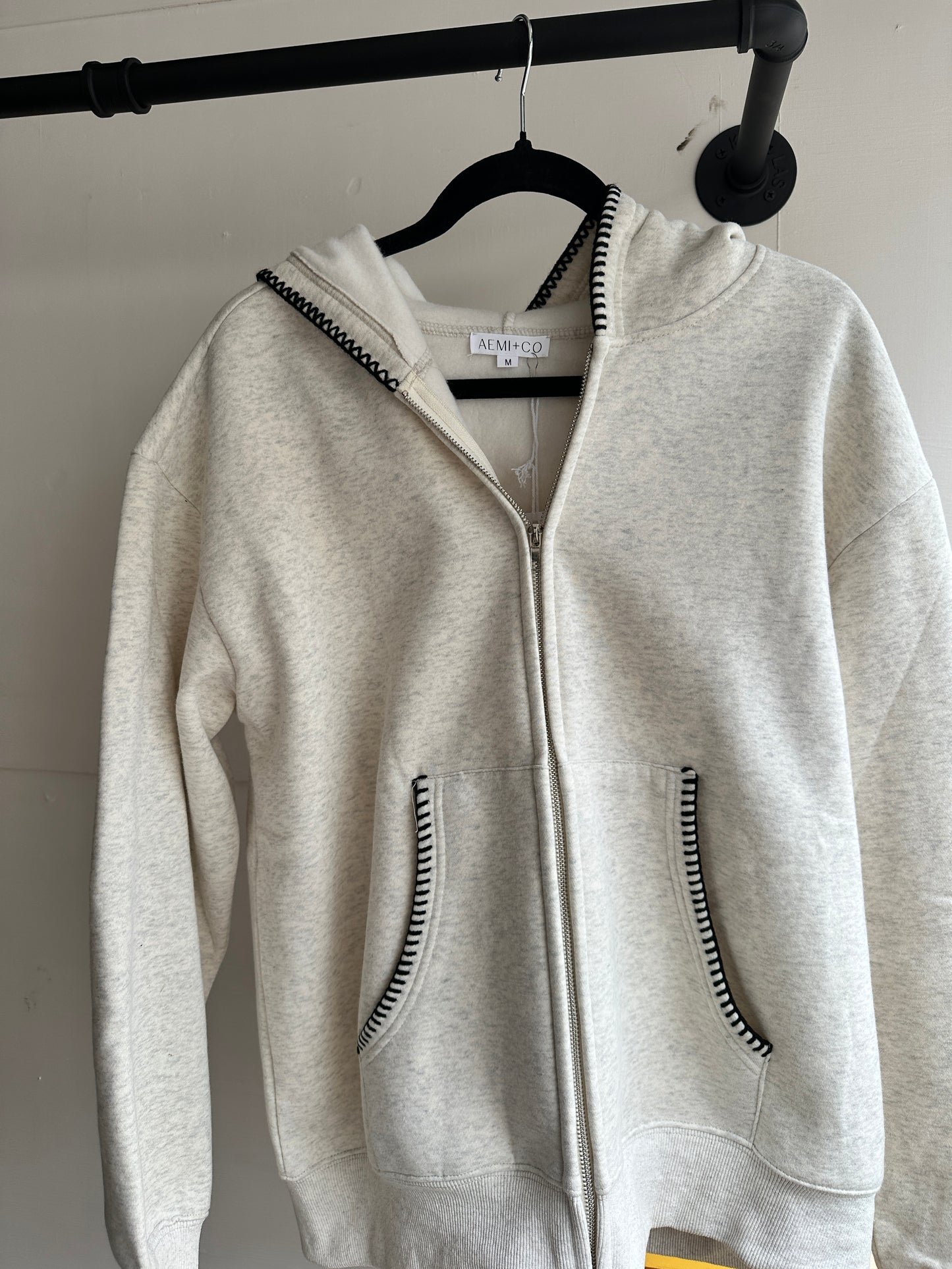 oversized zip up