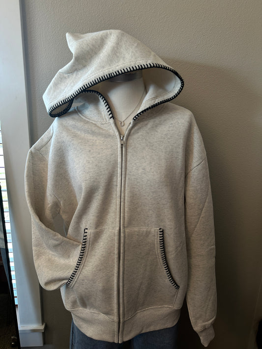 oversized zip up