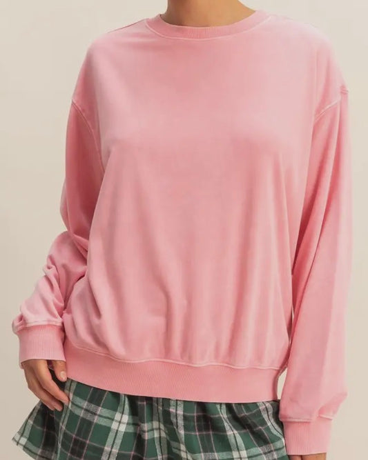 Taffy pink crewneck