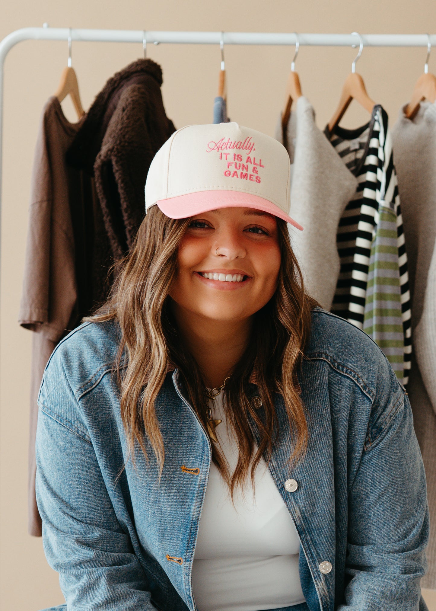 Fun & Games Pink Trucker