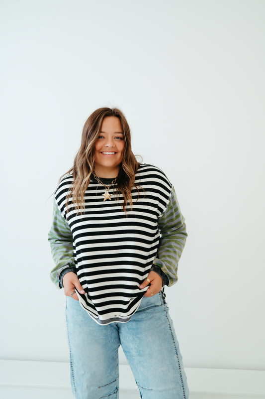 striped sweater