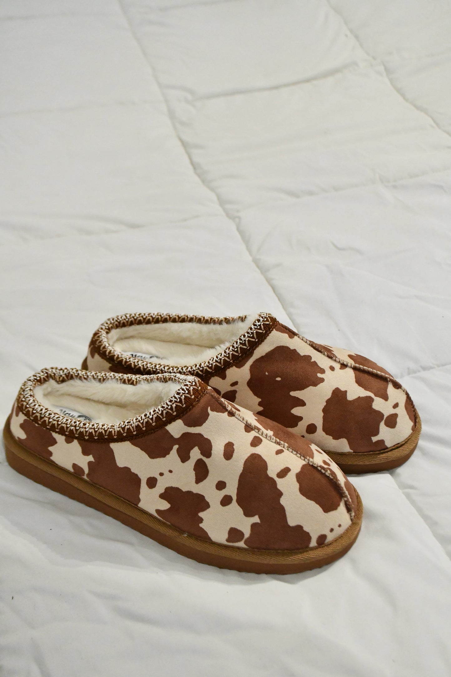 cowprint slippers