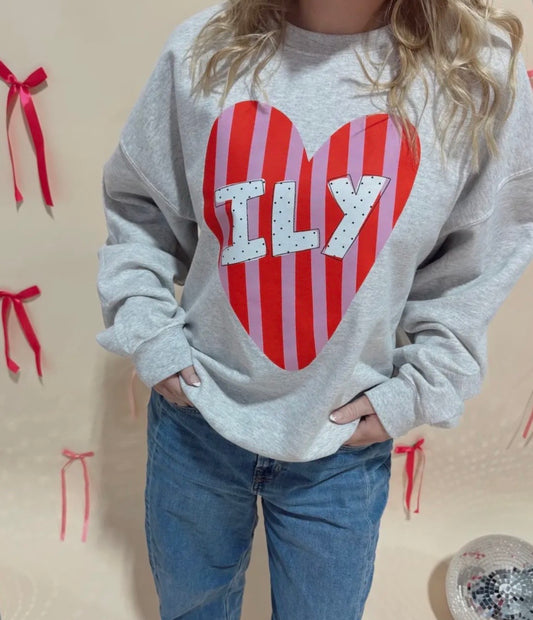 Be Mine ILY crewneck