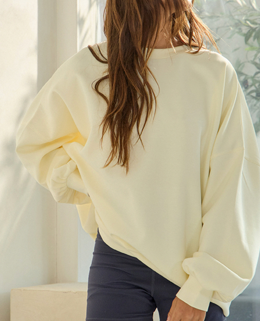 mello yellow oversized crew